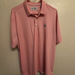 Original Penguin Pink Micro-Pattern Polo Shirt. NWOT Mens XL